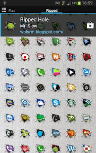 Ripped Hole Icon Theme - screenshot thumbnail