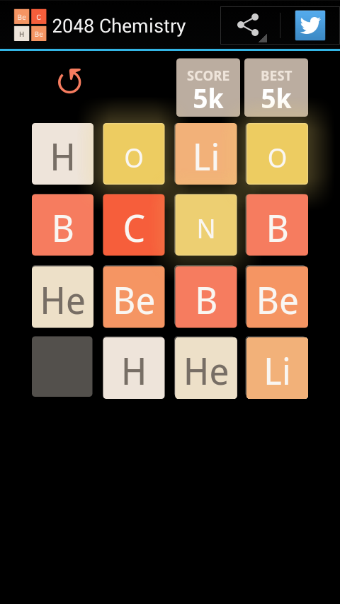 "2048 Chemistry App for Android" icon