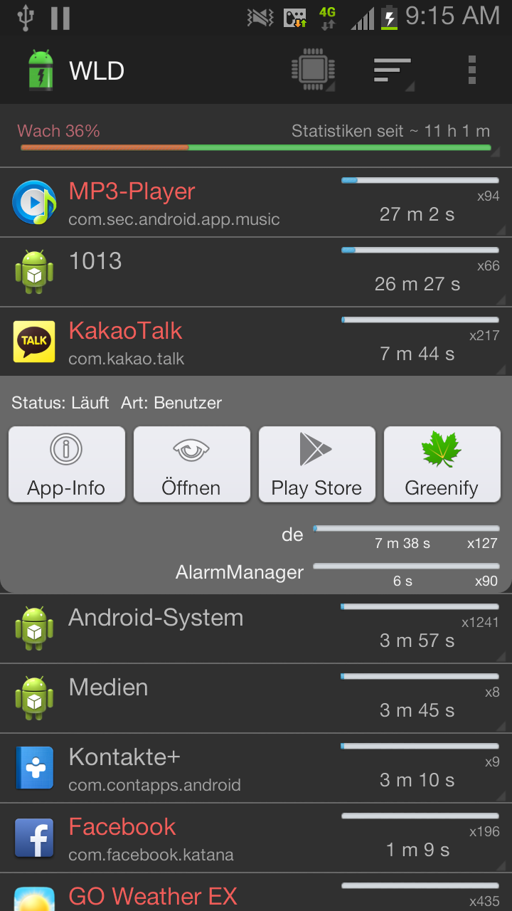 Wakelock Detector [FULL PACK] Screen 2