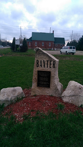 Baxter Historical Plaque