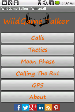 Android application WildGame Talker - Whitetail screenshort