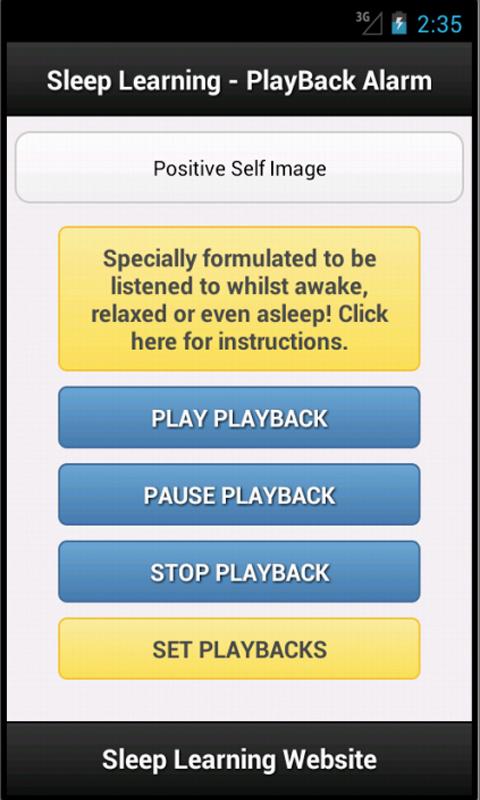 Android application Self Image Affirmations screenshort