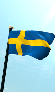 Download Sweden Flag 3D Free Wallpaper APK for PC