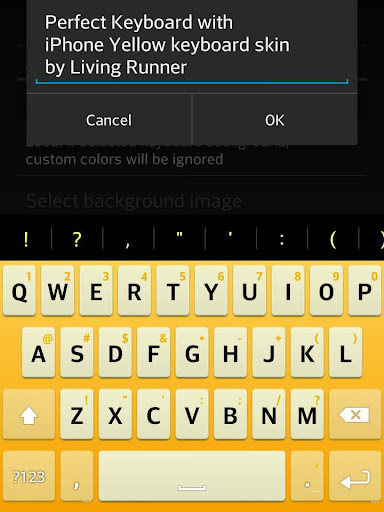 Cool Yellow Keyboard Skin