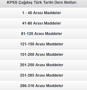 KPSS Çağdaş Türk Dünya Tarihi