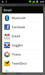DKU Time Table poster 4
