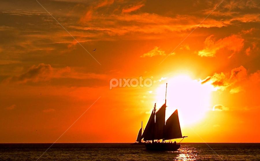 Rumbo al Sur by Carlos Casillas - Landscapes Sunsets & Sunrises