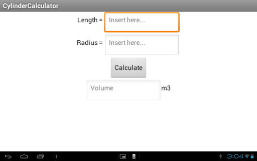 Cylinder Volume Calculator