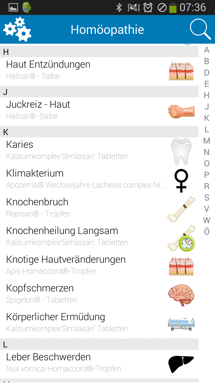 Homöopathie Komplex Screen 2