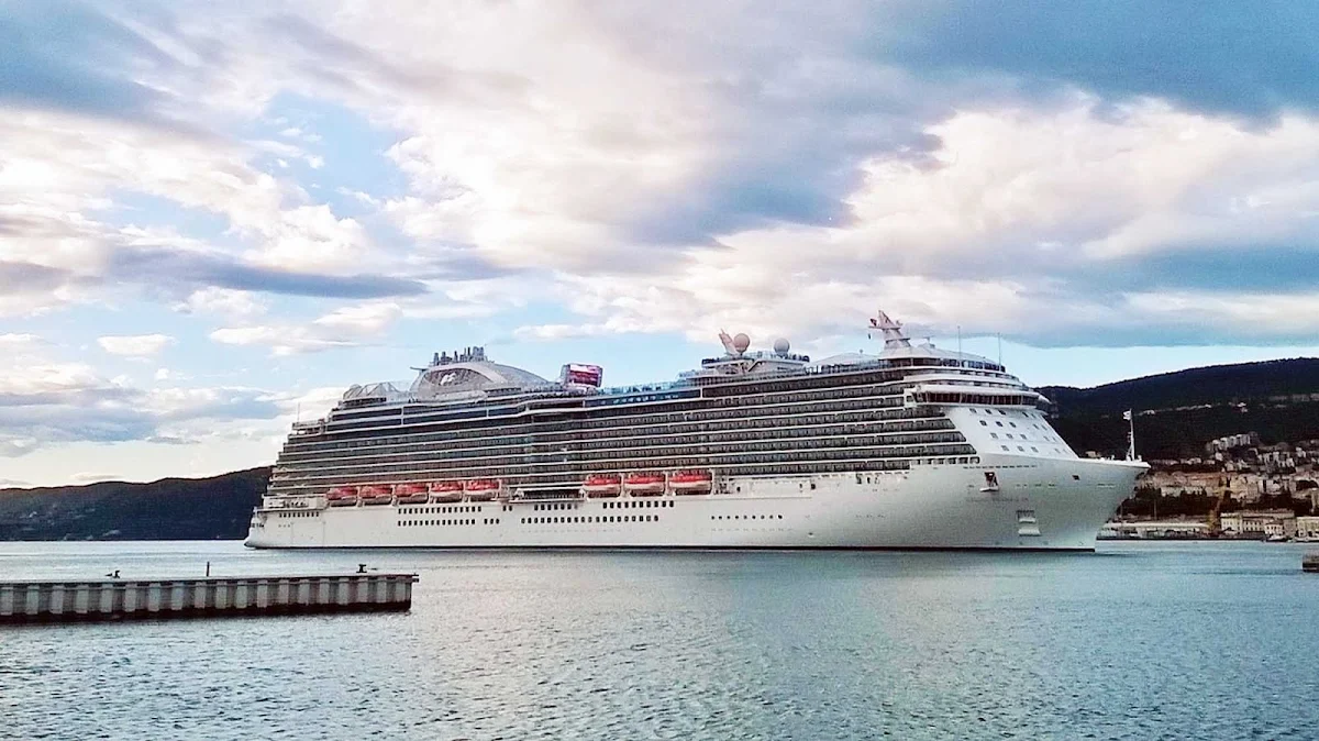 Regal-Princess-Trieste-Italy - Regal Princess preps for her maiden voyage in Trieste, Italy.