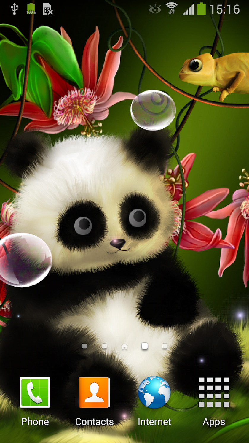 Animated Panda Live Wallpaper Screen 1