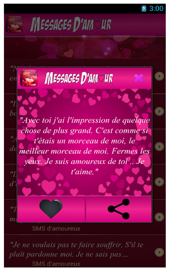Message D Amour Pour Mon Cheri