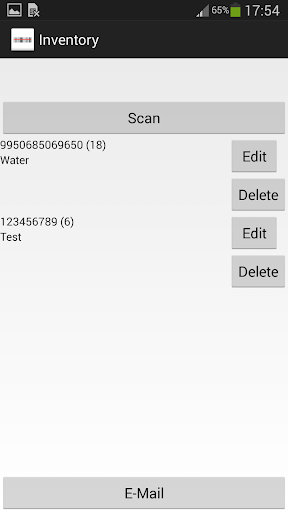 Inventory Barcode to CSV