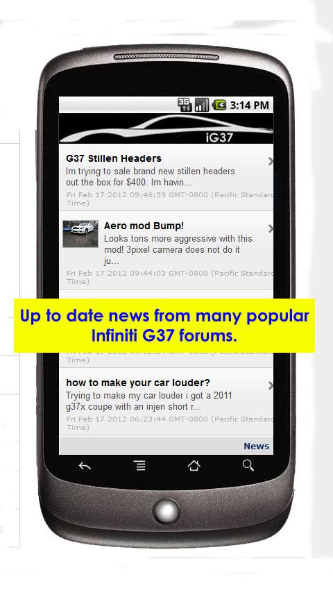 Android application iG37 screenshort