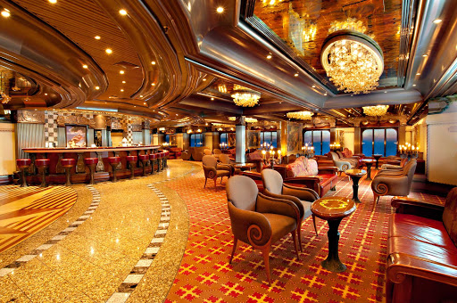 Carnival-Pride-Florentine-Lounge - Meet new friends over afternoon tea or evening cocktails at Carnival Pride's stylish Florentine Lounge. 