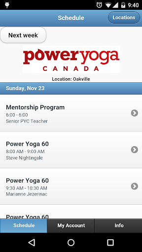 Power Yoga Canada Oakville