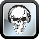 mp3 skull music download mobile app icon