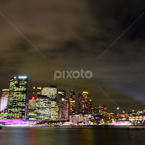 Vivid City by Christopher Imperial - City,  Street & Park Night