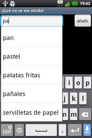Android application Do not forget it! screenshort