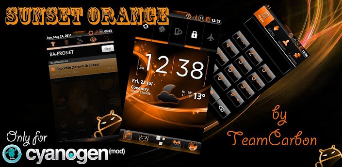 Sunset Orange Theme for CM7