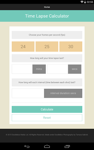 【免費攝影App】Time Lapse Calculator-APP點子