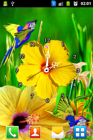 Hibiscus Flower Clock