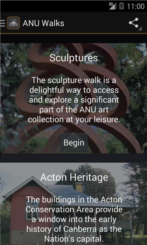   ANU Walks– снимак екрана 