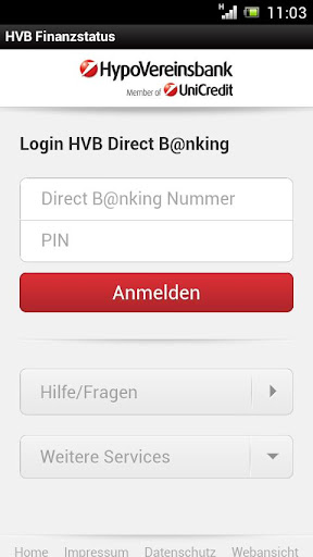 HVB Finanzstatus