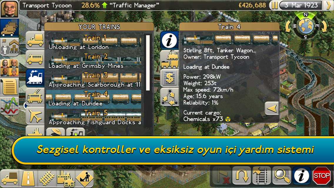 Transport Tycoon Android Tren Uçak Gemi Taşımacılık Kargo Simülasyon Oyunu APK İndir - androidliyim