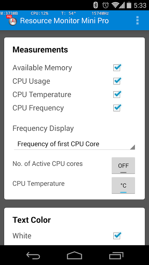    Resource Monitor Mini Pro- screenshot  