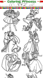 Princess coloring kids paint - screenshot thumbnail
