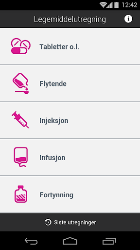 【免費醫療App】Legemiddelutregning-APP點子