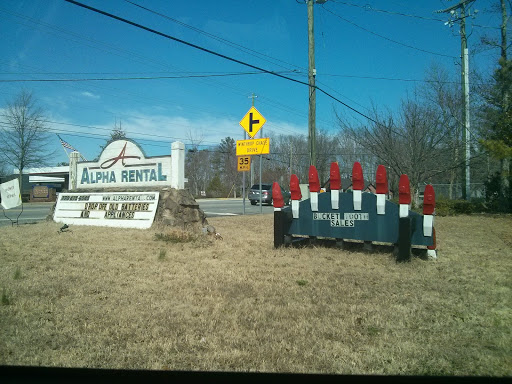 Alpha Rental Sign Post