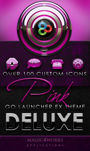 GO Launcher Theme Pink Deluxe