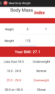 Ideal Body Weight, BMI Screenshots 1
