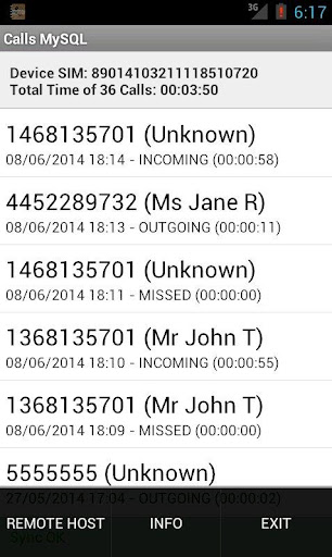 【免費工具App】Call History MySQL Sync-APP點子
