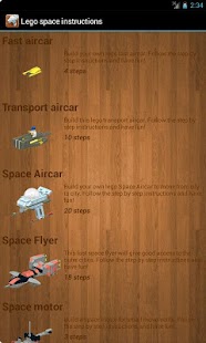 Lego space - examples