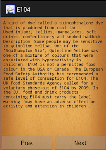 E numbers (E codes) Screenshots 4