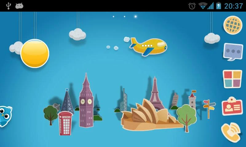 Papertown super Tema GO - screenshot