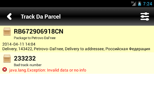 Track Da Parcel