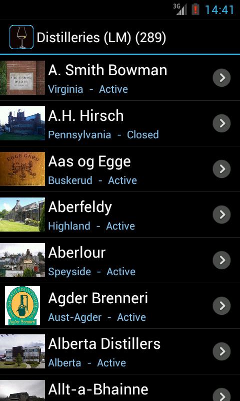 Whisky Companion Screen 2