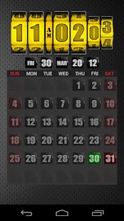 Download 3D Rolling Clock GOLD APK