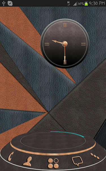 Next Launcher Leather 3D Theme v1.0