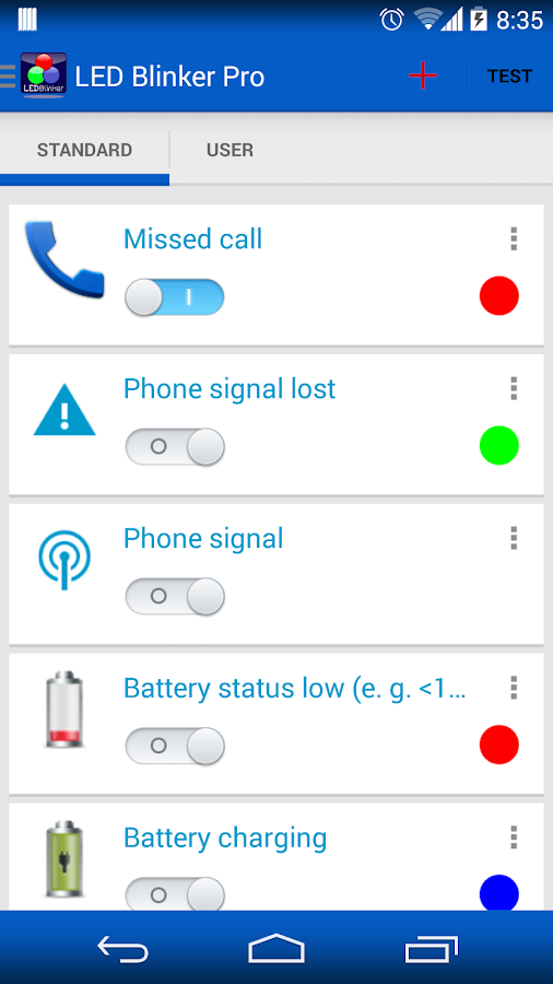    LED Blinker Notifications- screenshot  