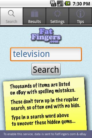 Fat Fingers: for eBay Bargains Screen 3