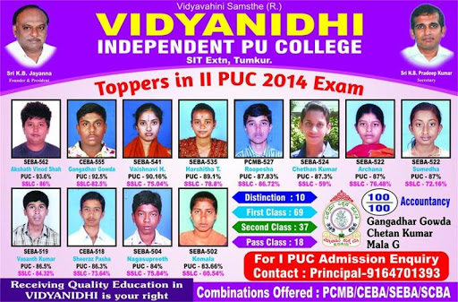 Vidyanidhi PU College Tumkur