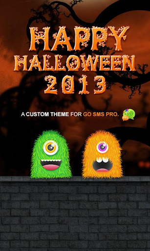 【免費個人化App】Monster Halloween GO SMS Theme-APP點子