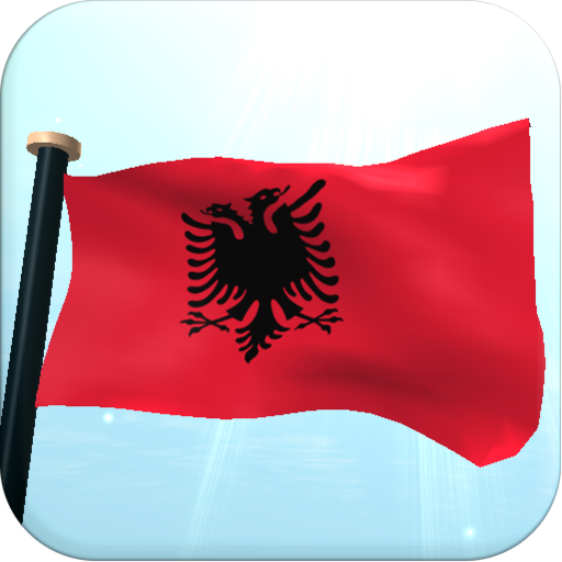 阿爾巴尼亞旗3D動態桌布 個人化 App LOGO-APP開箱王