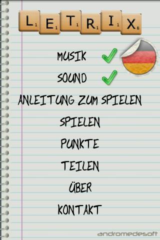 Android application Letrix Pro Deutsch screenshort
