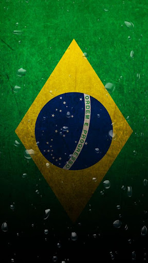 Brazil flag water effect LWP